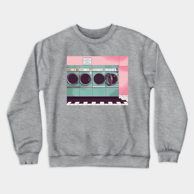 Pastel laundromat Crewneck Sweatshirt by Mimie20